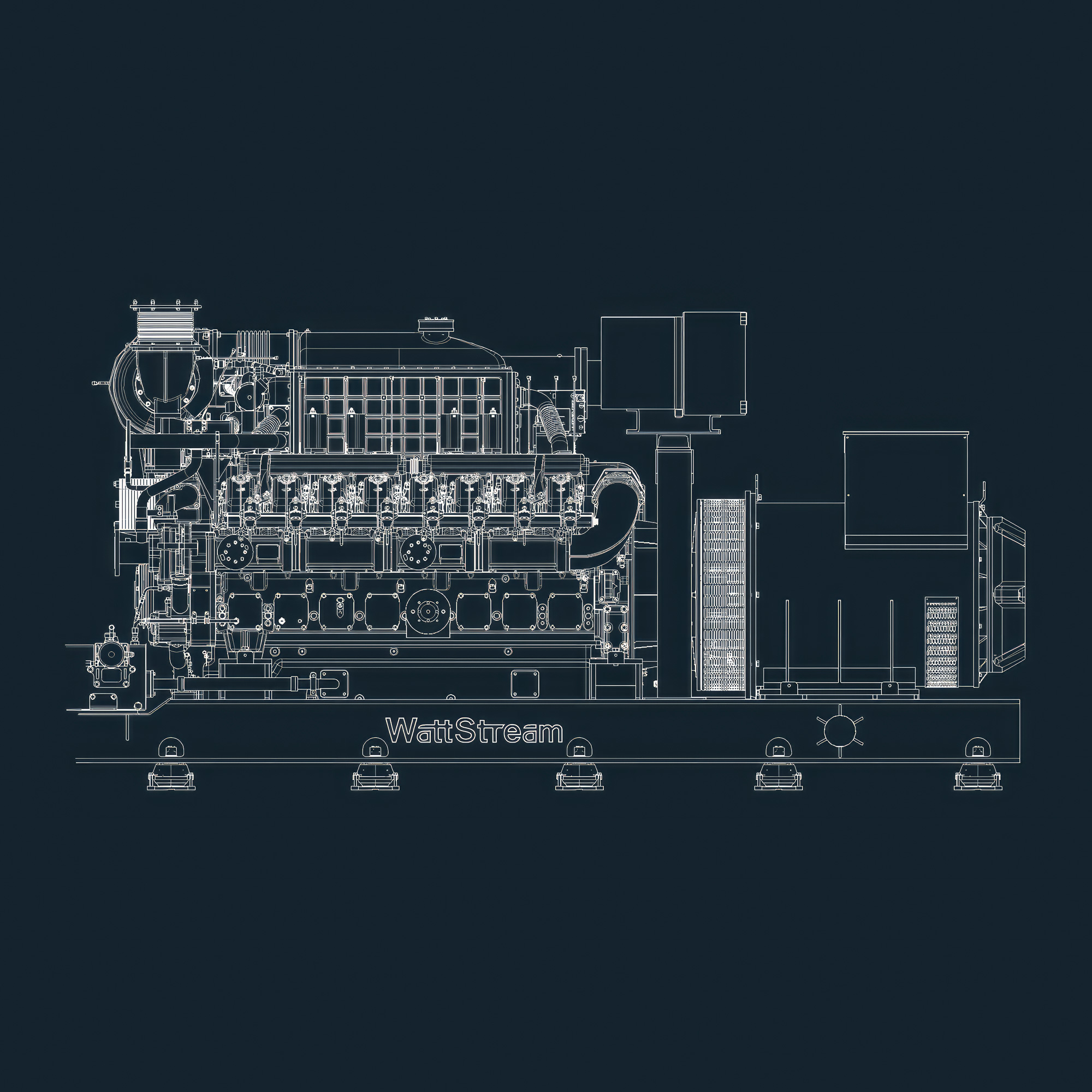 Газопоршневая электростанция WS500-YCAG