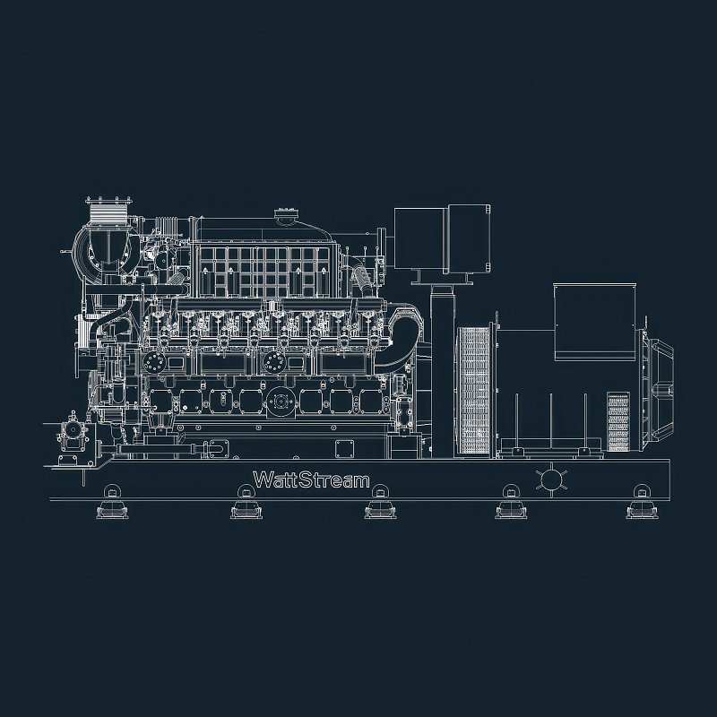 Галерея Газопоршневая электростанция WS625-YCAG